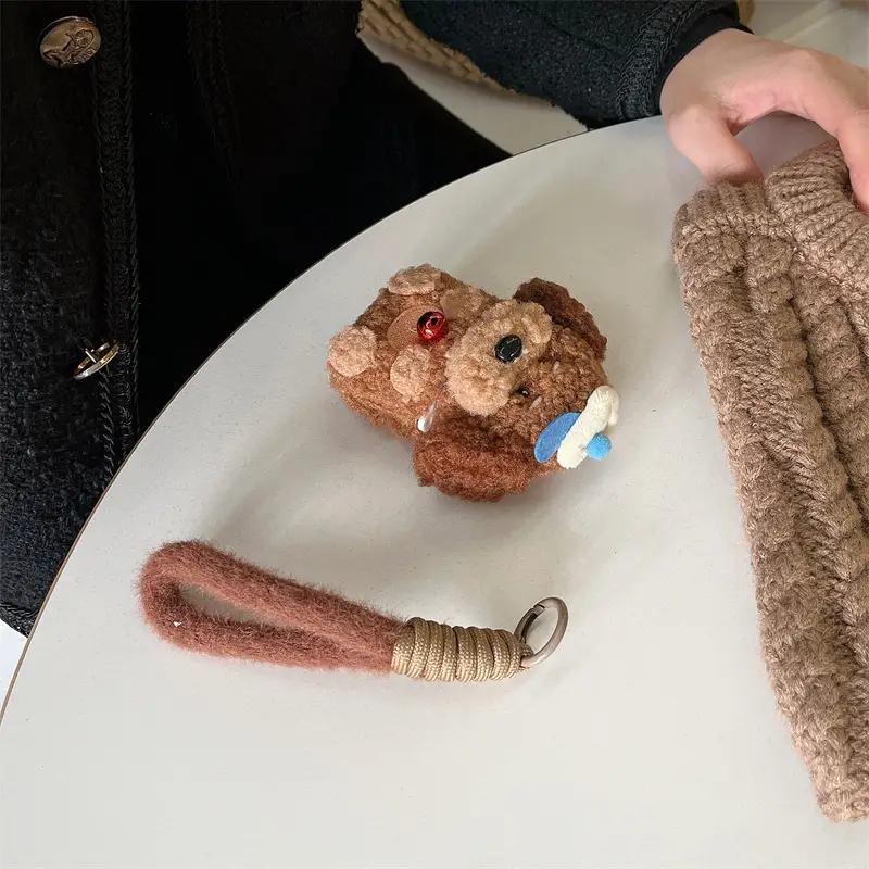 Plush Teddy Wireless Earphone Case
