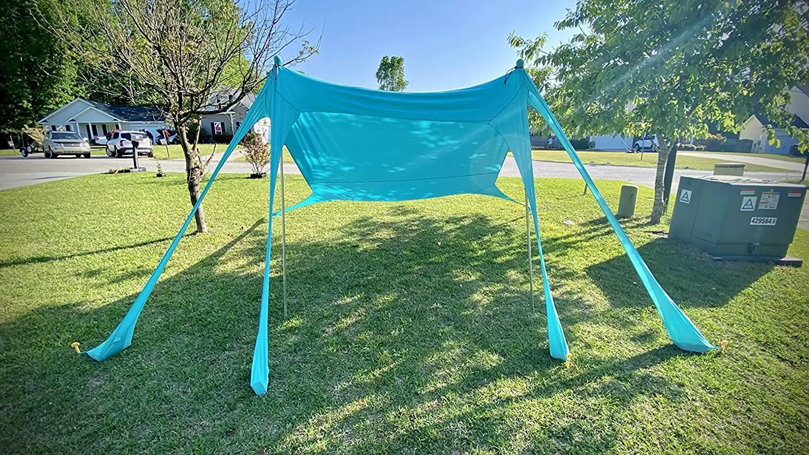 8-foot Outdoor Tent One-piece Beach UV Protection Sunshade With Rod