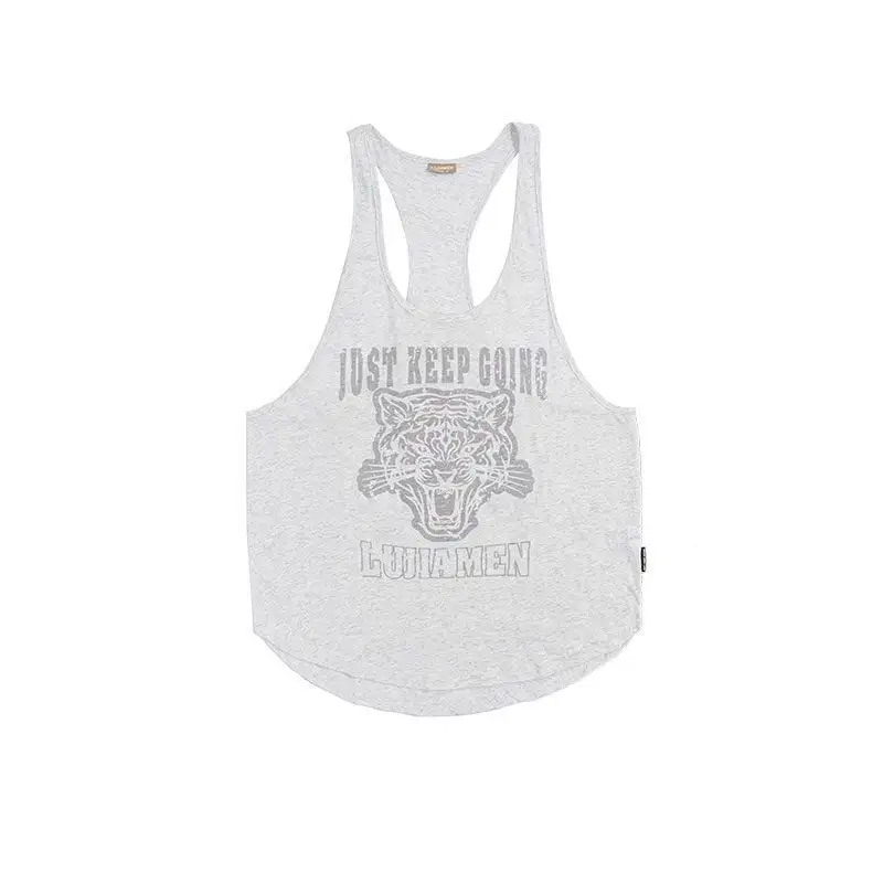 Extra-Large American-Style Casual Cotton Tank Top For Muscles And Fitness