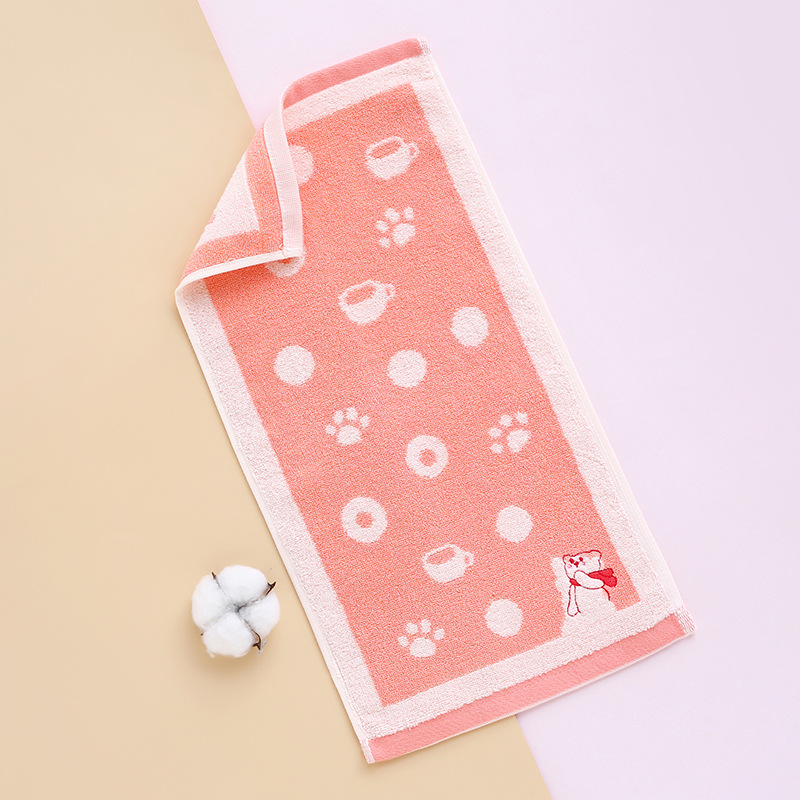 Children's Towel Home Soft Cartoon Face Towel Pure Cotton