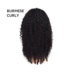 Human Hair Wig Full-head Wig - Burmese Curls - View 1