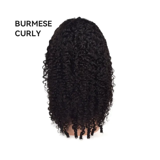 Human Hair Wig Full head Wig Burmese Curls - Shop at LoveMi