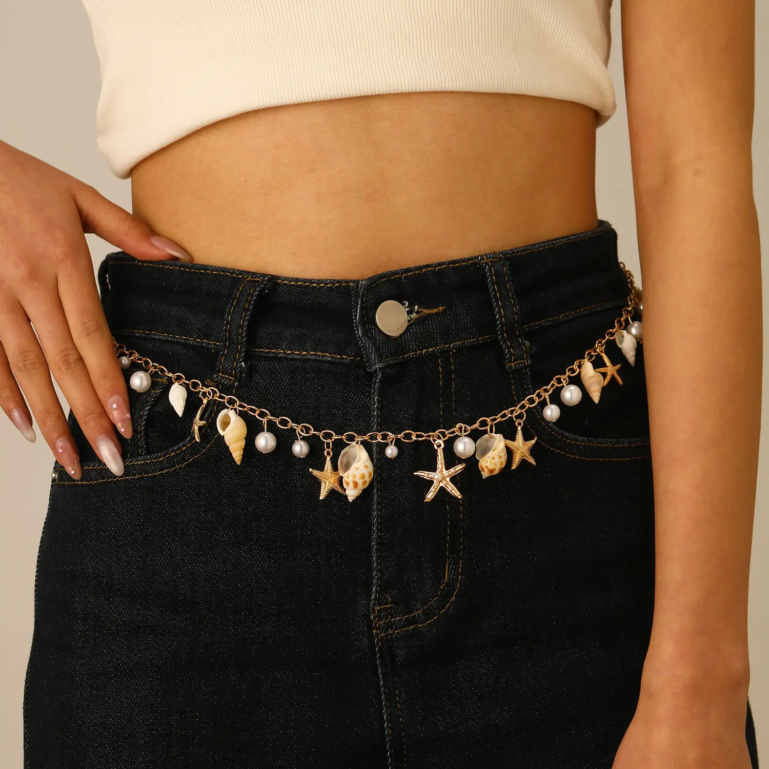 Bohemian Summer Beach Shell Waist Chain