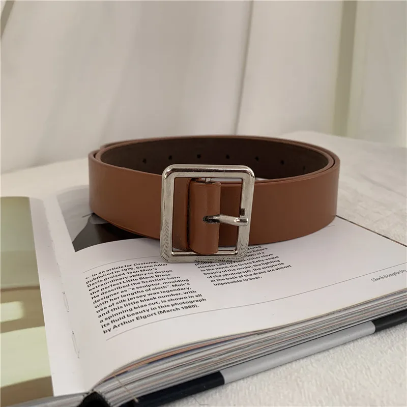 Title 11, New style ladies belt with square buckle studen...