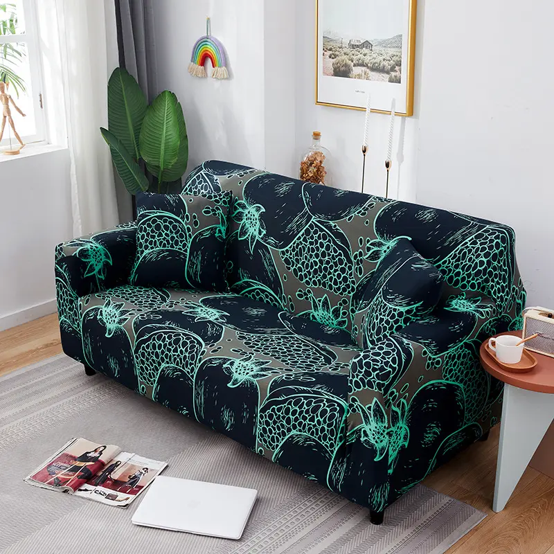 Printed Multi-functional Knitted Stretch Sofa Bed Cover