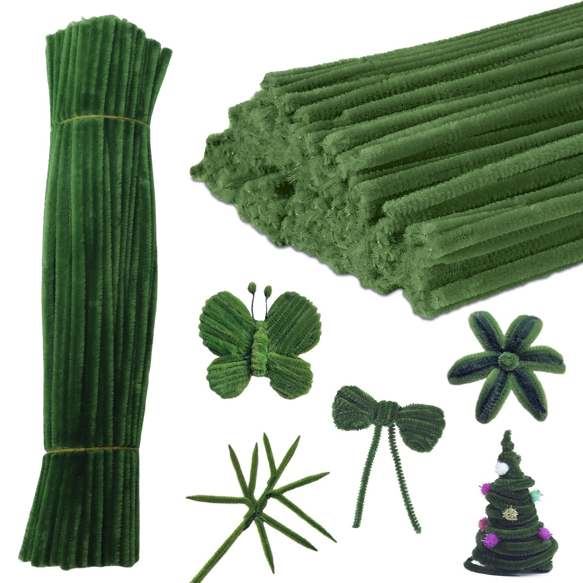 DIY Holiday Decorations Made With Chenille Stems