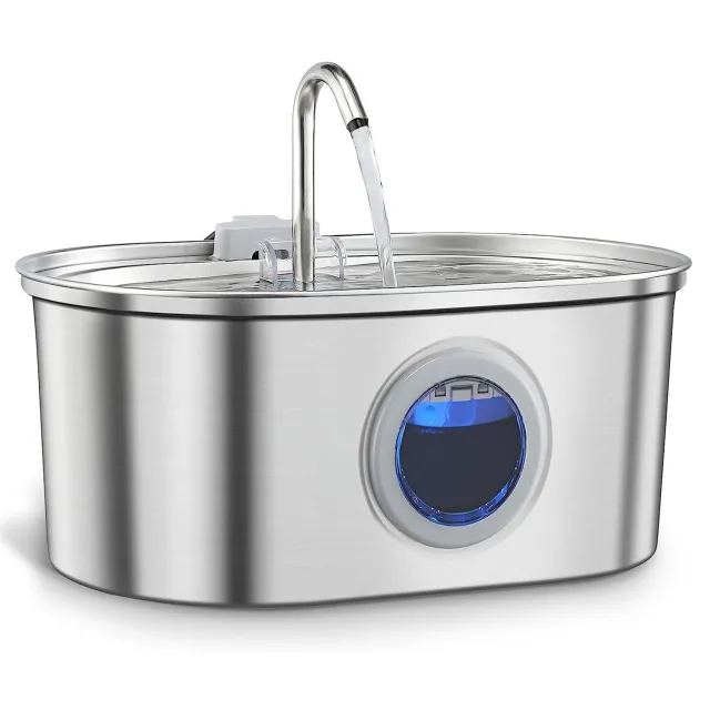 Water Feeder Stainless Steel Pet Water Dispenser No Adapter - Shop at LoveMi