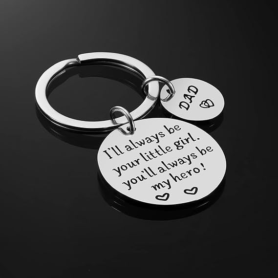 Fathers Day Gift Stainless Steel Keychain