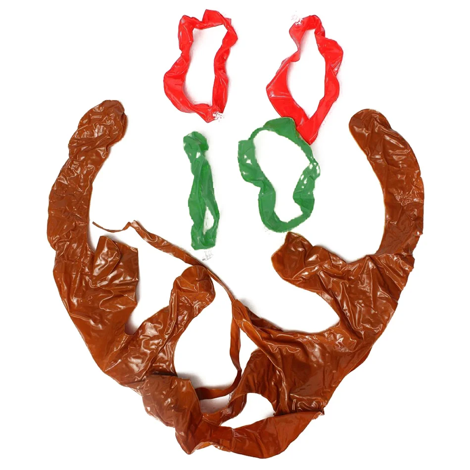 Title 3, Christmas Game Inflatable Reindeer Antler Hat R...