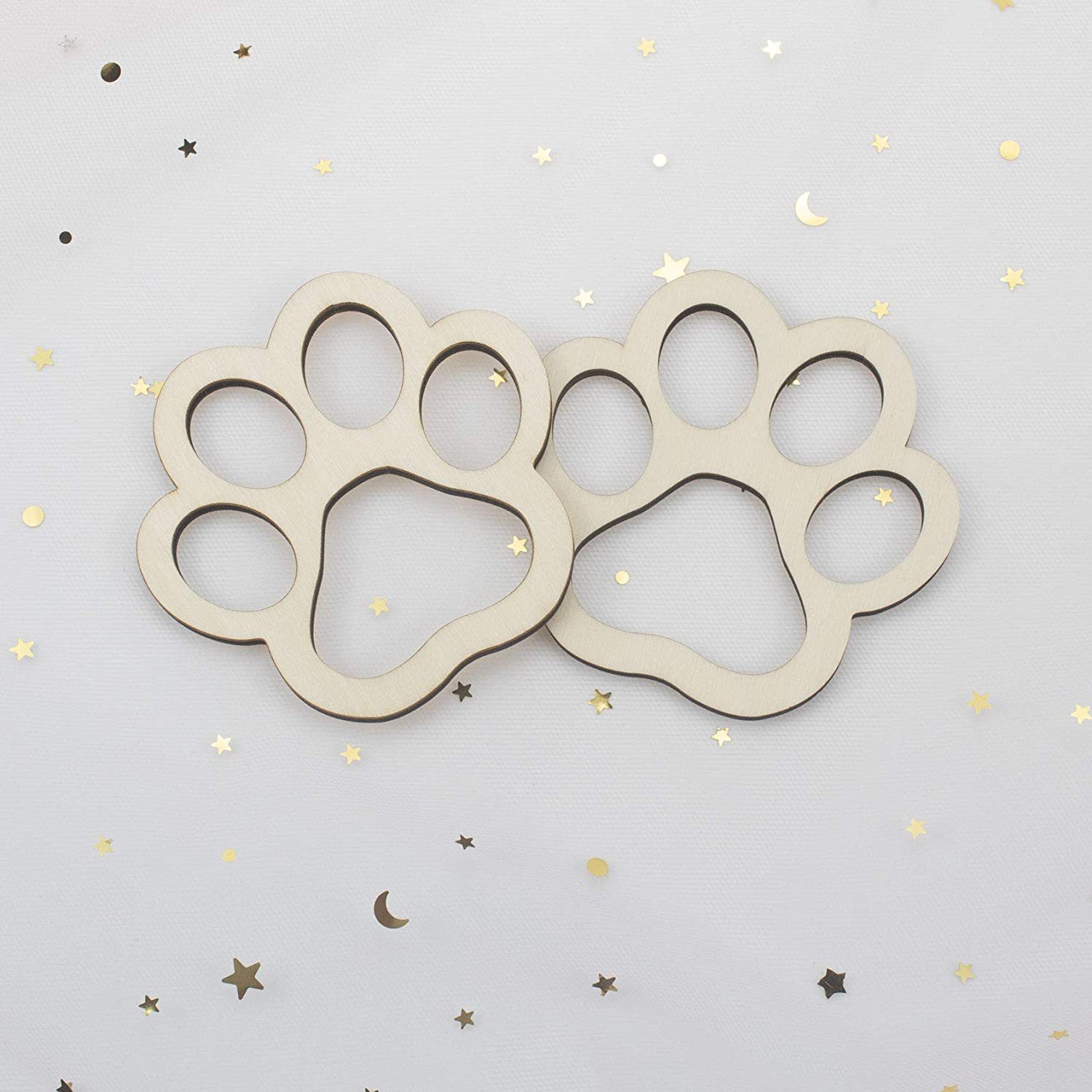 Wooden Dog's Paw DIY Painting And Graffiti
