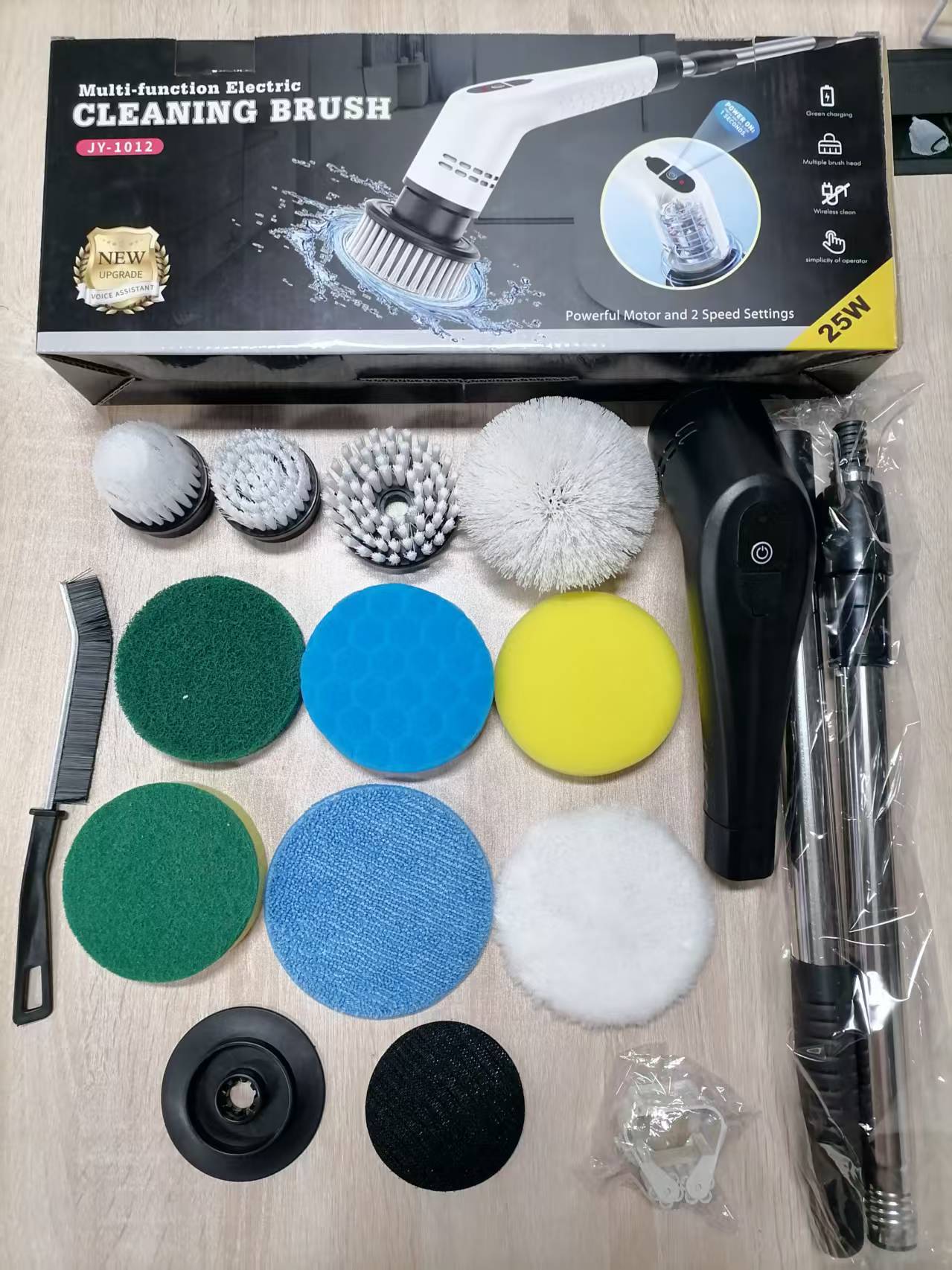 Multi-Function Wireless Electric Cleaning Brush
