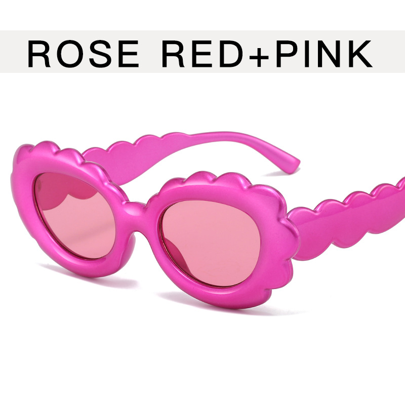 Personalized Clouds Oval Sunflower Flowers Sun Protection Glasses - Image 4