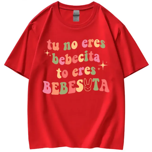 Un Verano Sin Ti Hip Hop Singer Short Sleeve T shirt A Red - Shop at LoveMi