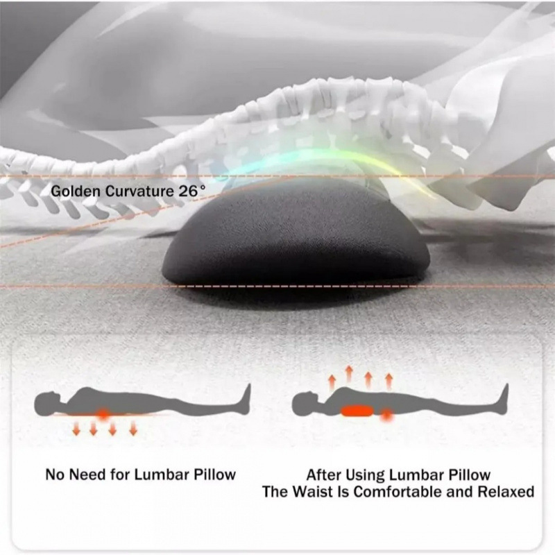 Lumbar Pillow Massage Heating Waist Pad 5