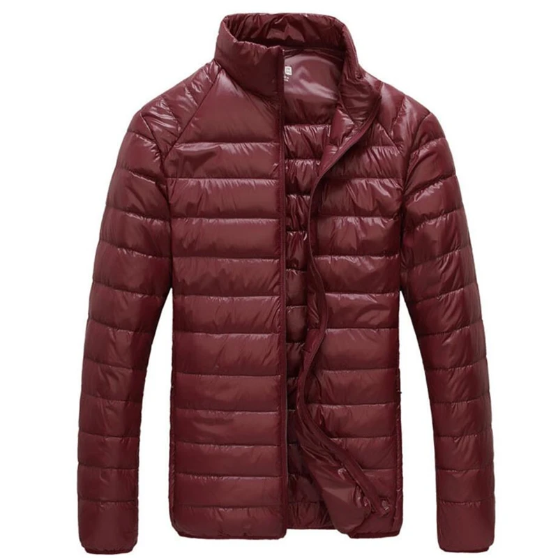 Title 5, Mens lightweight down jacket with stand collar...