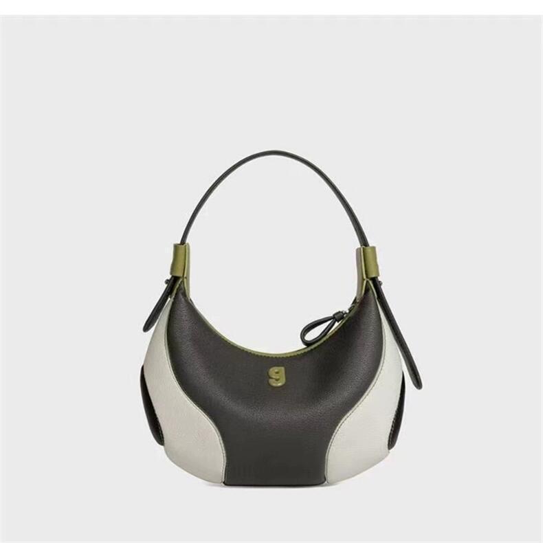 Womens Baseball Underarm Bag Crescent-Shaped Crossbody Bag