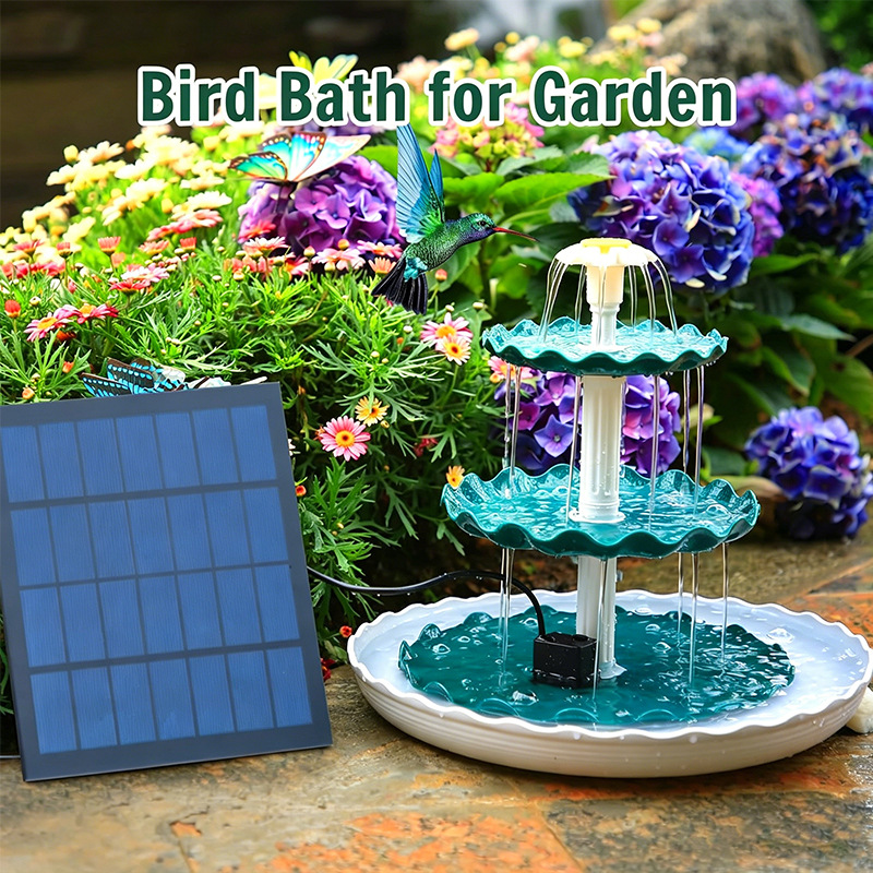 Solar-Powered Garden Pond Landscape Decorative Fountain