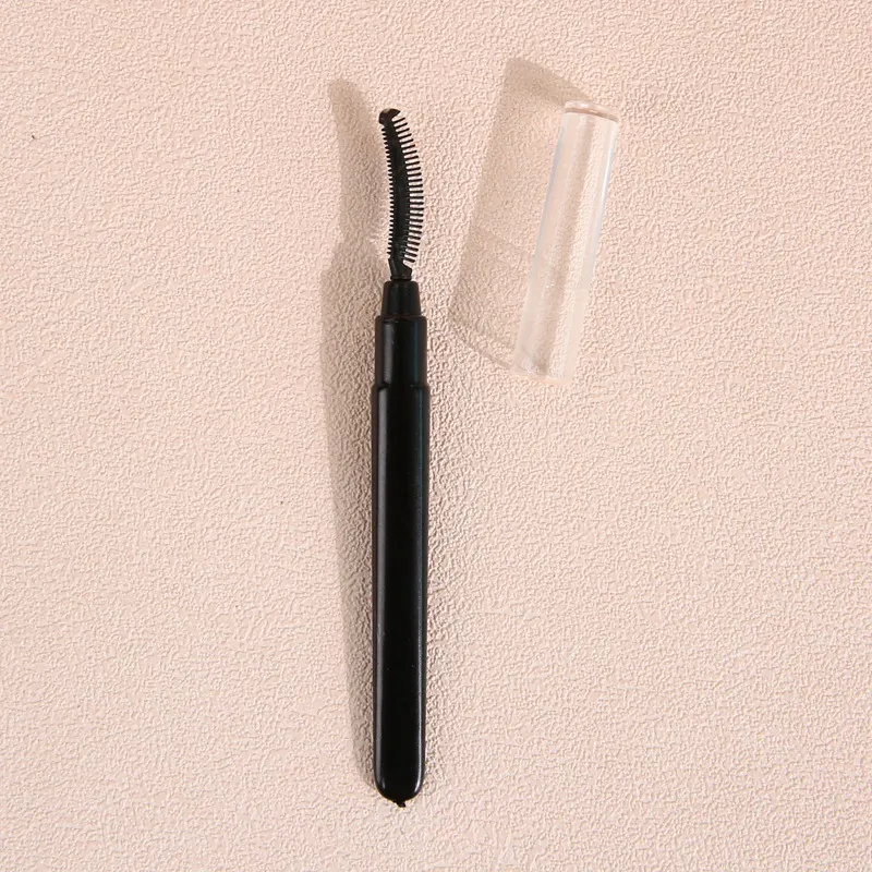 Silicon Lash Curler Soft Head Makeup Brush Dustproof Beauty Tools - Black