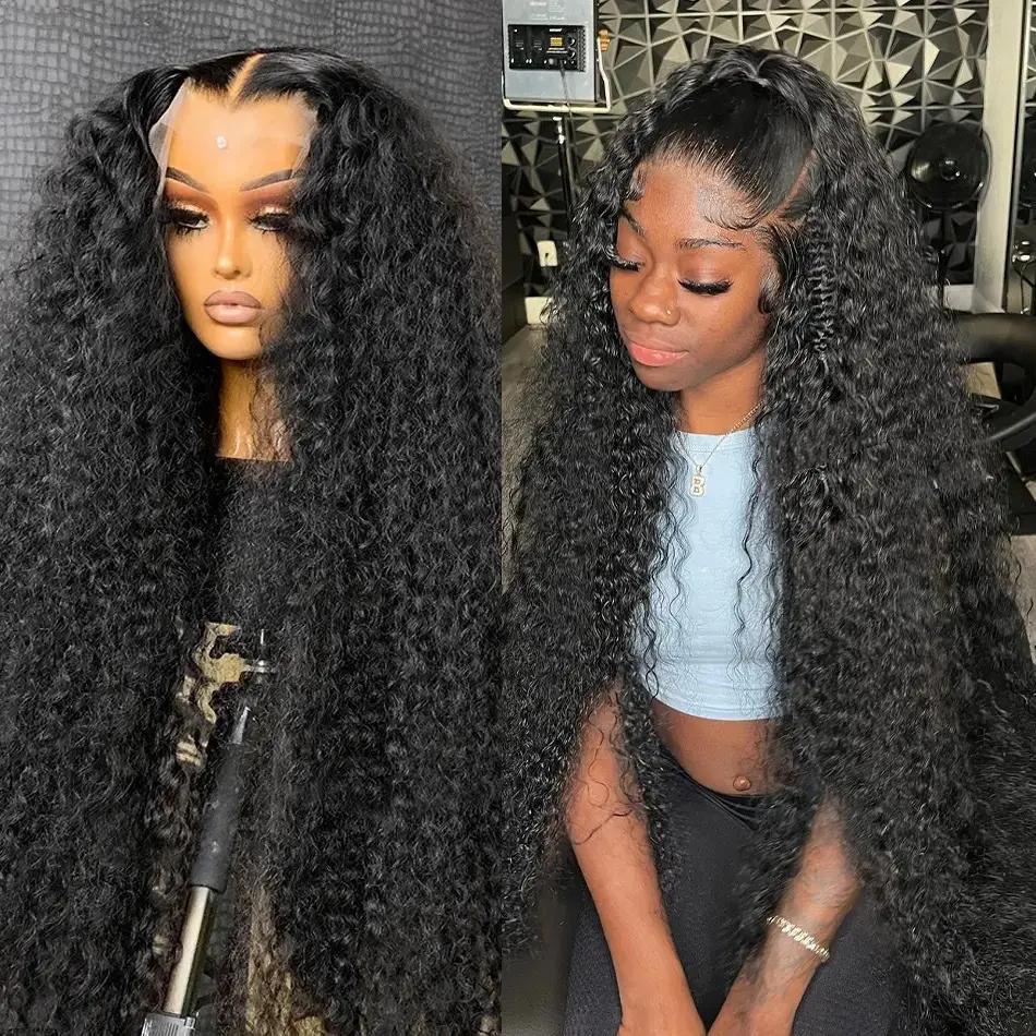 13x 4 Front Lace Long Curly Wig