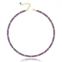 Womens Natural Crystal Abacus Bead Necklace view 4