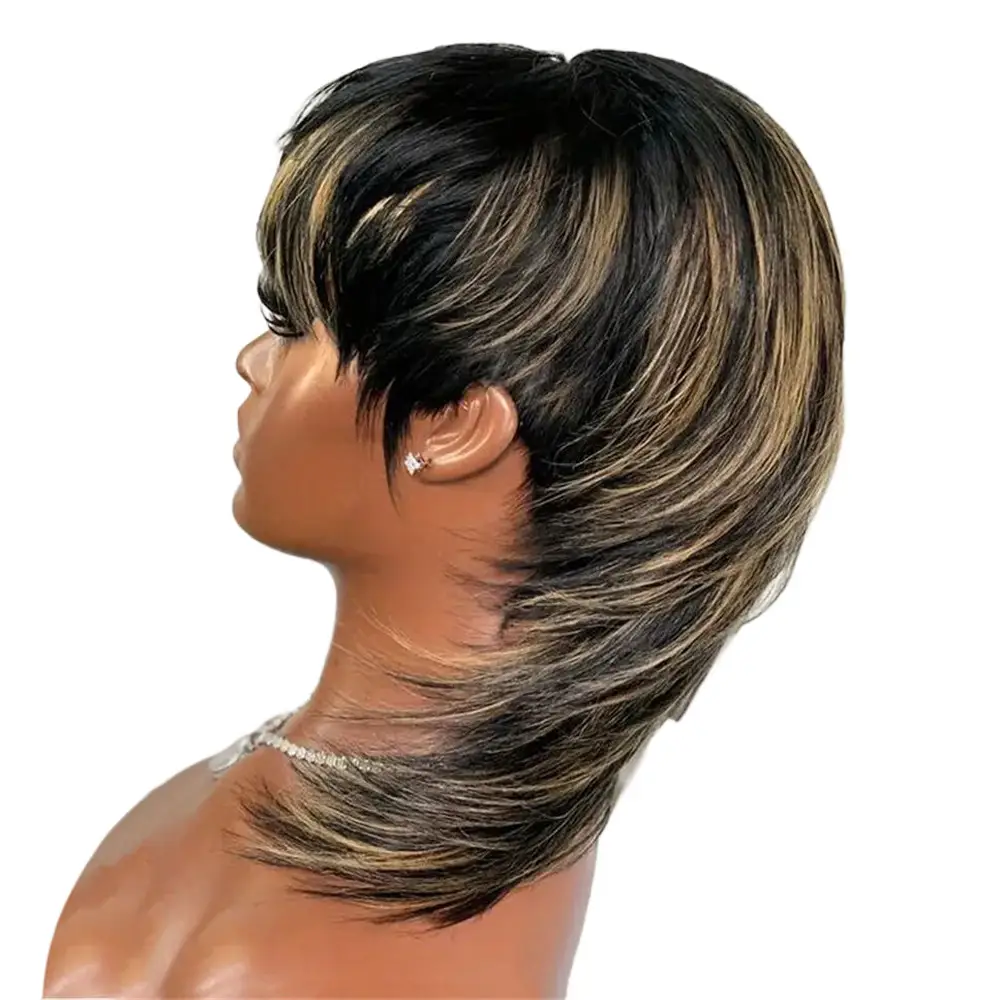 Dovetail Wolf Tail Human Hair Wig