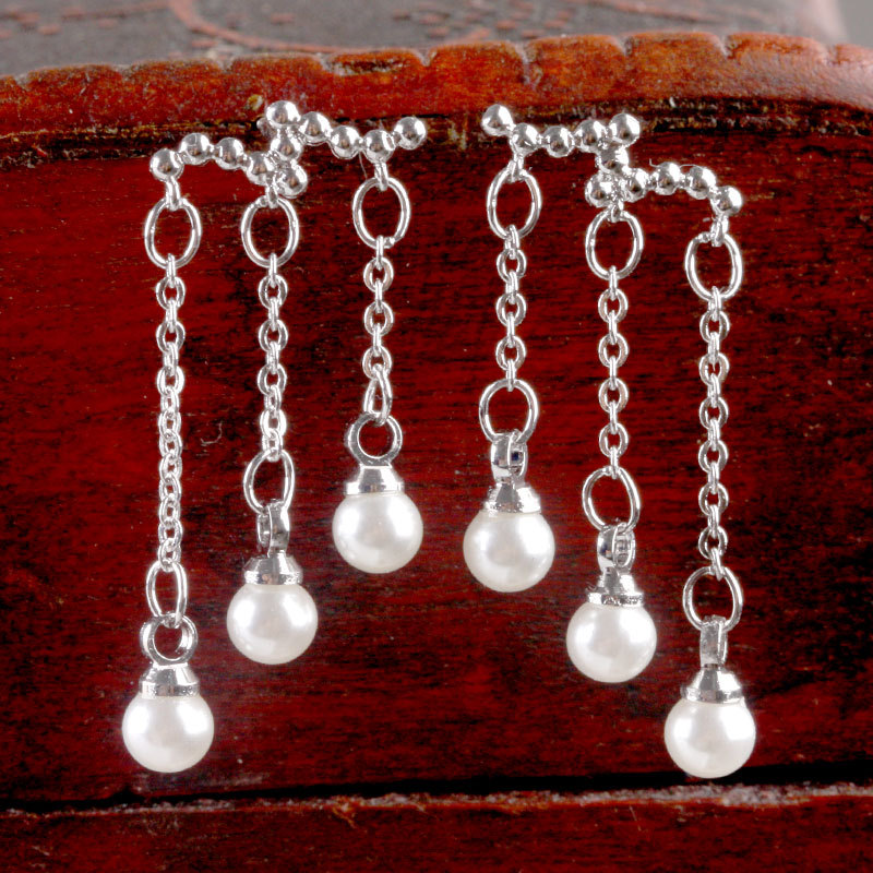Fashion Silver-plated Earrings Women's Pearl