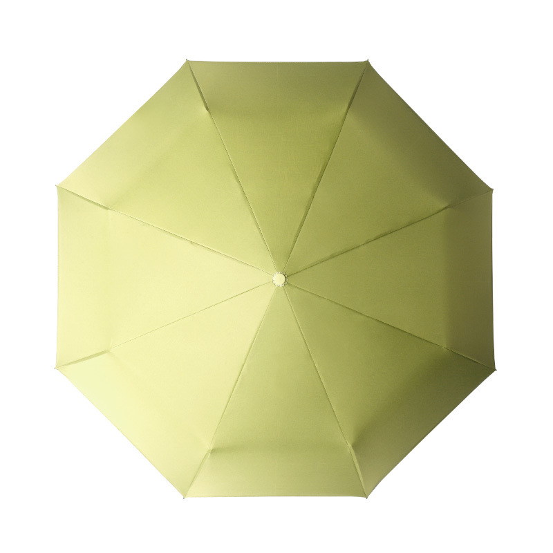 Lock Folding Automatic Vinyl Sun Protective UV Umbrella - Image 2