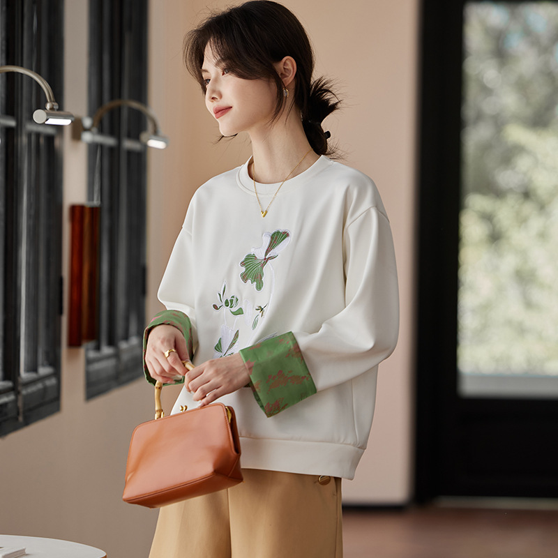 New Chinese-style Cultural Womens Sweatshirt Spring And Autumn Edition