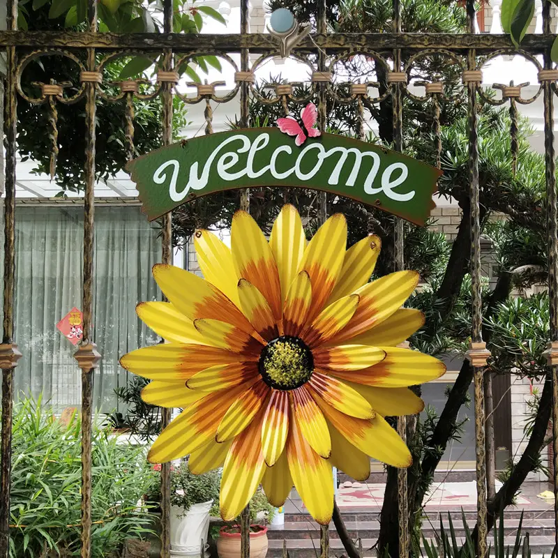 Iron Art Welcome To SUNFLOWER Little Ornaments