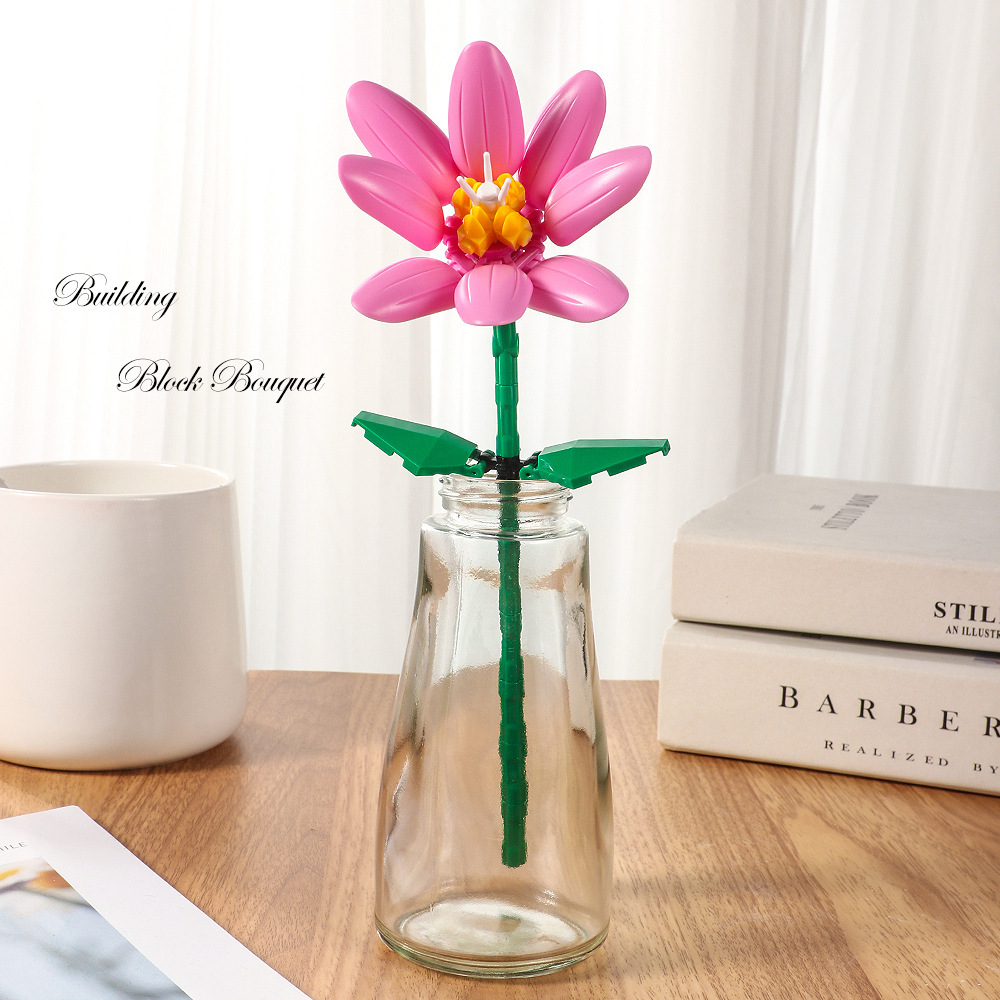 Preserved Flower Rose And Sunflower Desk Decoration