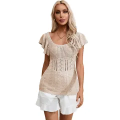 European And American Leisure Versatile Lotus Leaf Sweater - Lc2724580 P15 - View 1