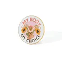 Uterus Brooch Round