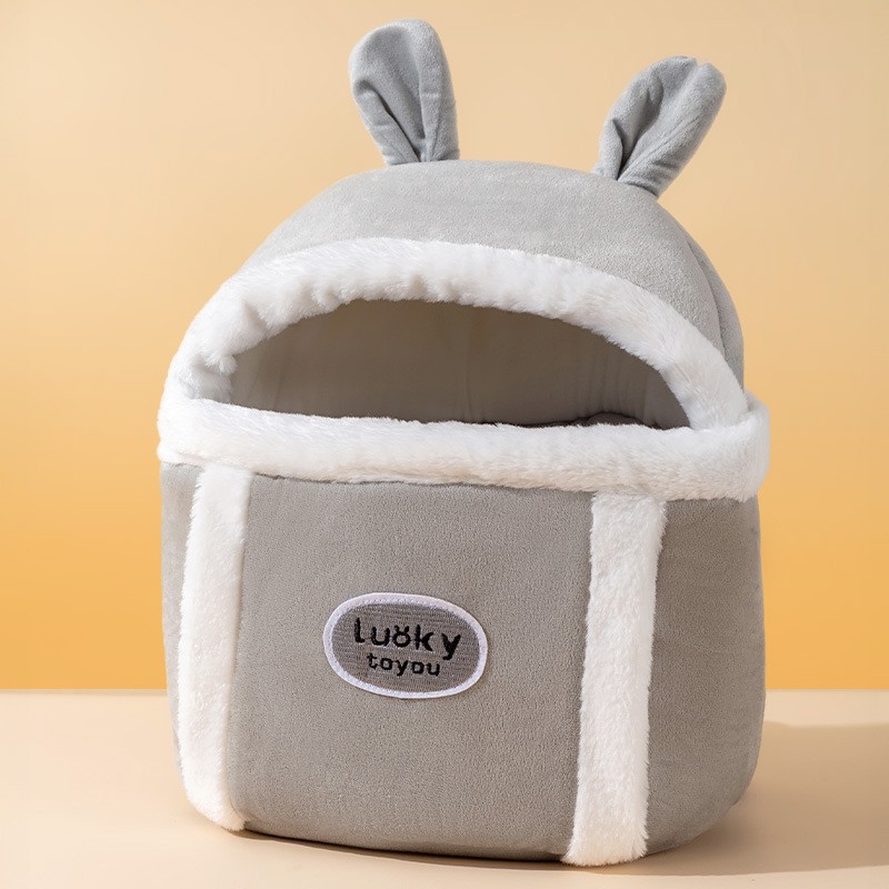 Milo Gray Rabbit Hand Bag