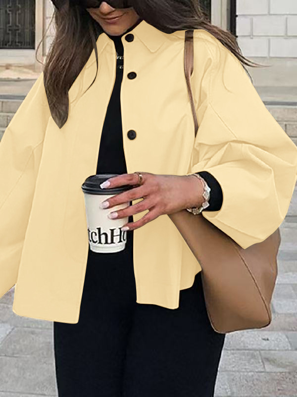 Women's workwear trench coat – light yellow colorway office smart casual