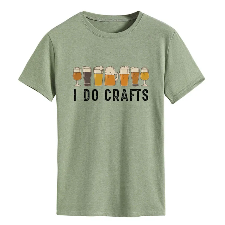 Women's Polyester Short-sleeved Shirt - Olive