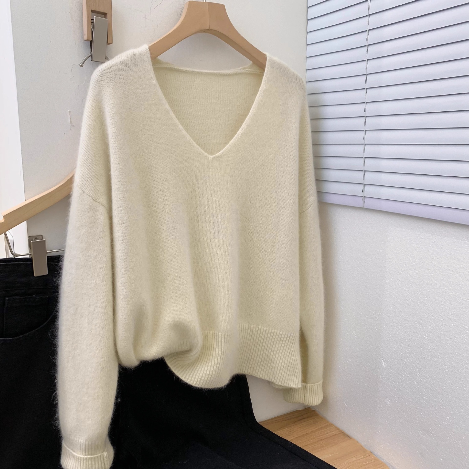 V Neck Baselayer Pullover Sweater For Women 8