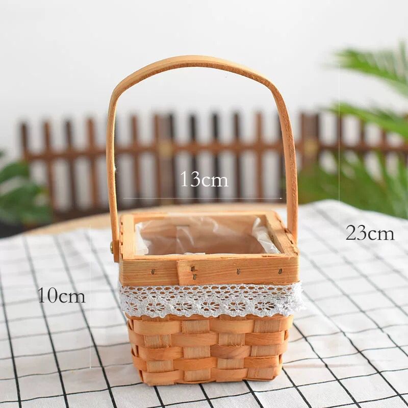 Indoor European Portable Flower Basket