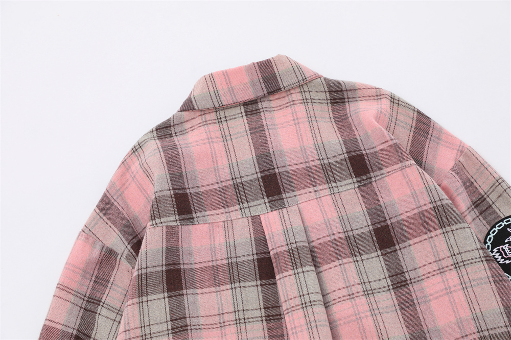 Plaid Shirt Men's Spring And Autumn Lapel Outer Tops