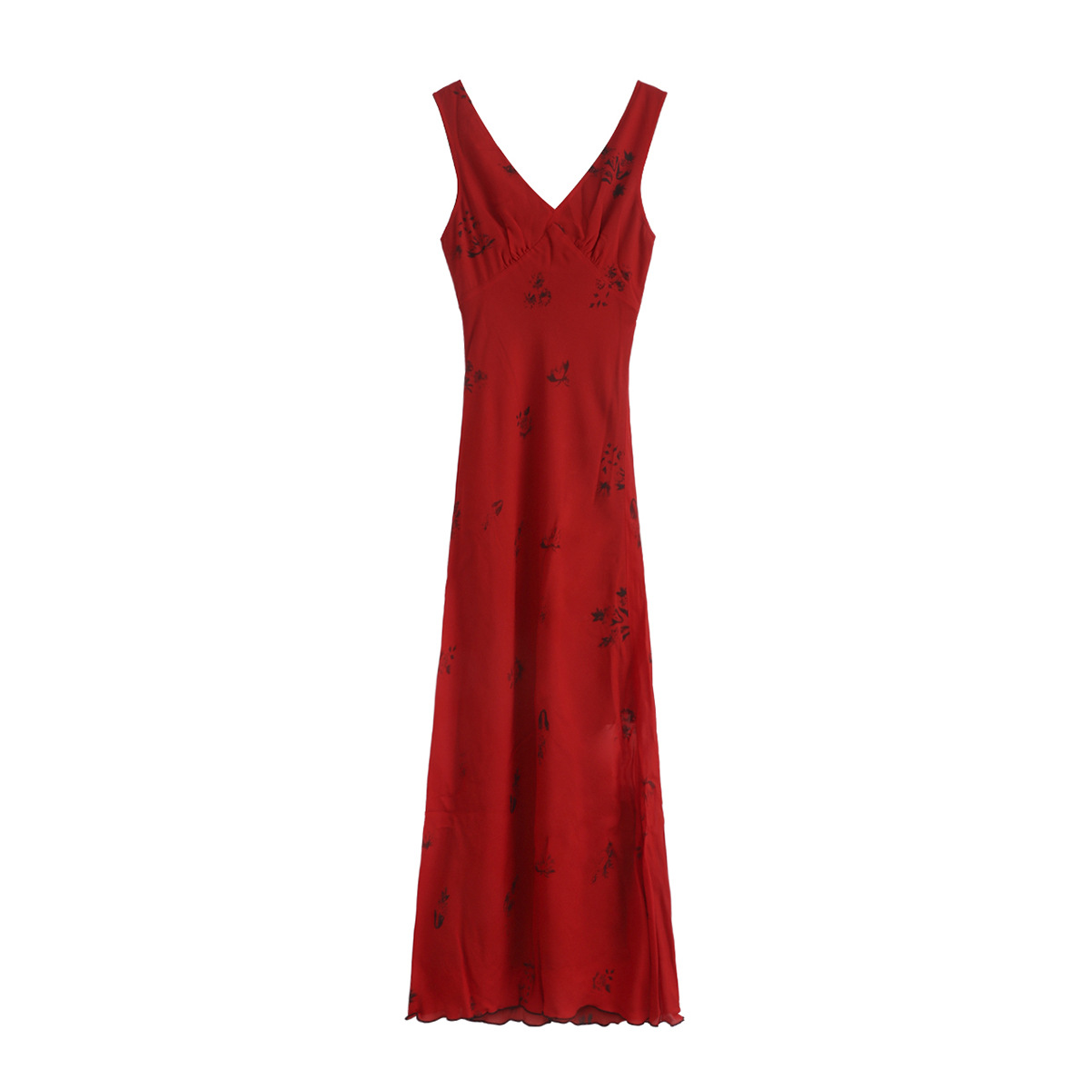 Pleated A-Line Long Dress, picture 3 of 5