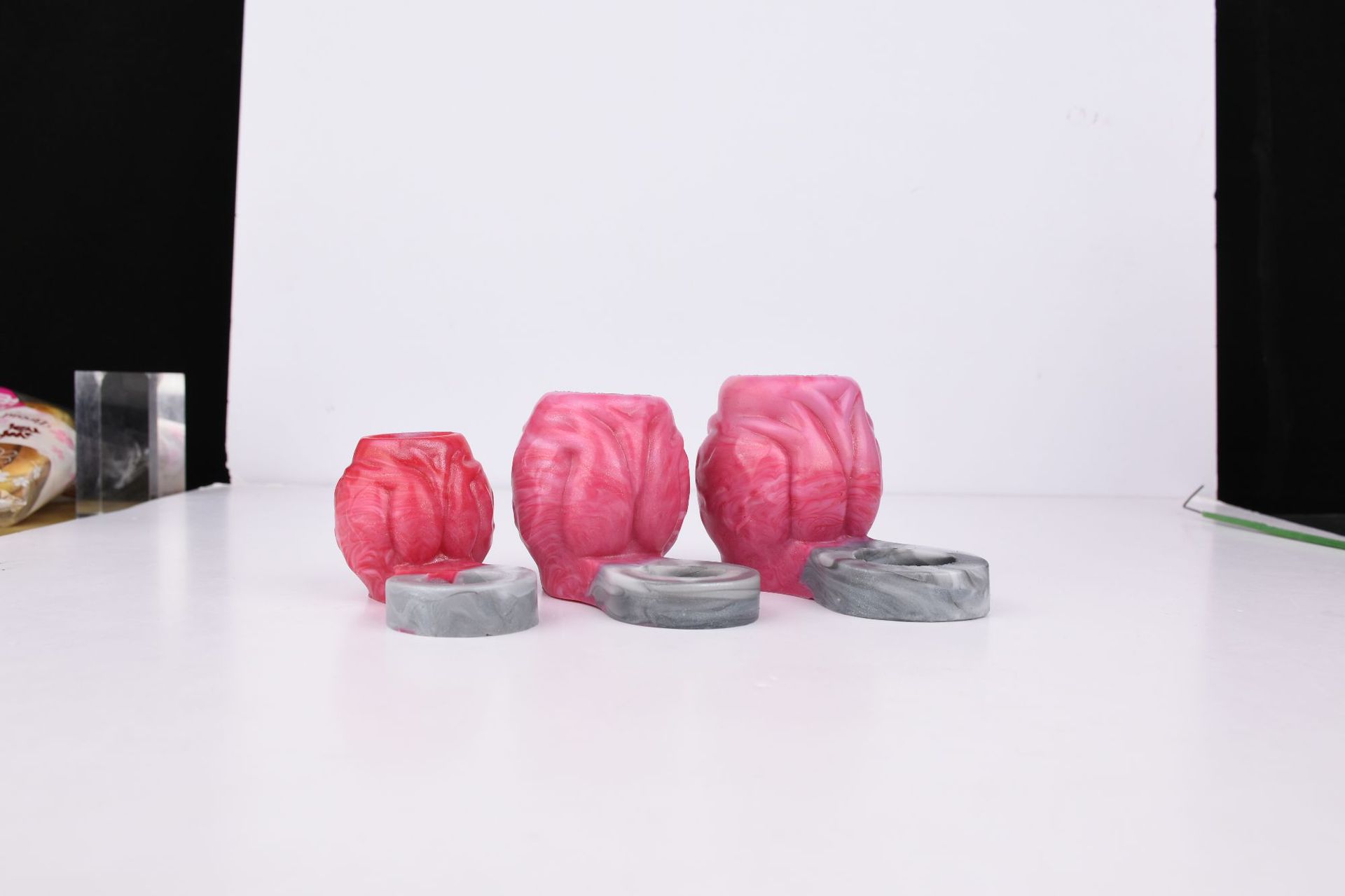 Anti-off Silicone Dildos Ring Soft Men's Dog Knot Set Sex Toys Sex Toys 15