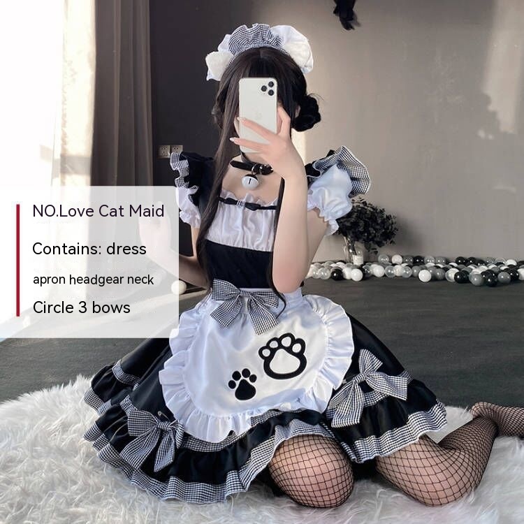 Love Cat Maid Black