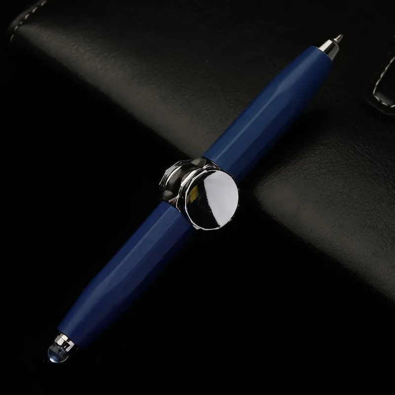 Creative Multi-Function LED Pen Spinning Decompression Gyro Metal Ballpoint Pen Fashion Office School Supplies Writing Pens – image 7