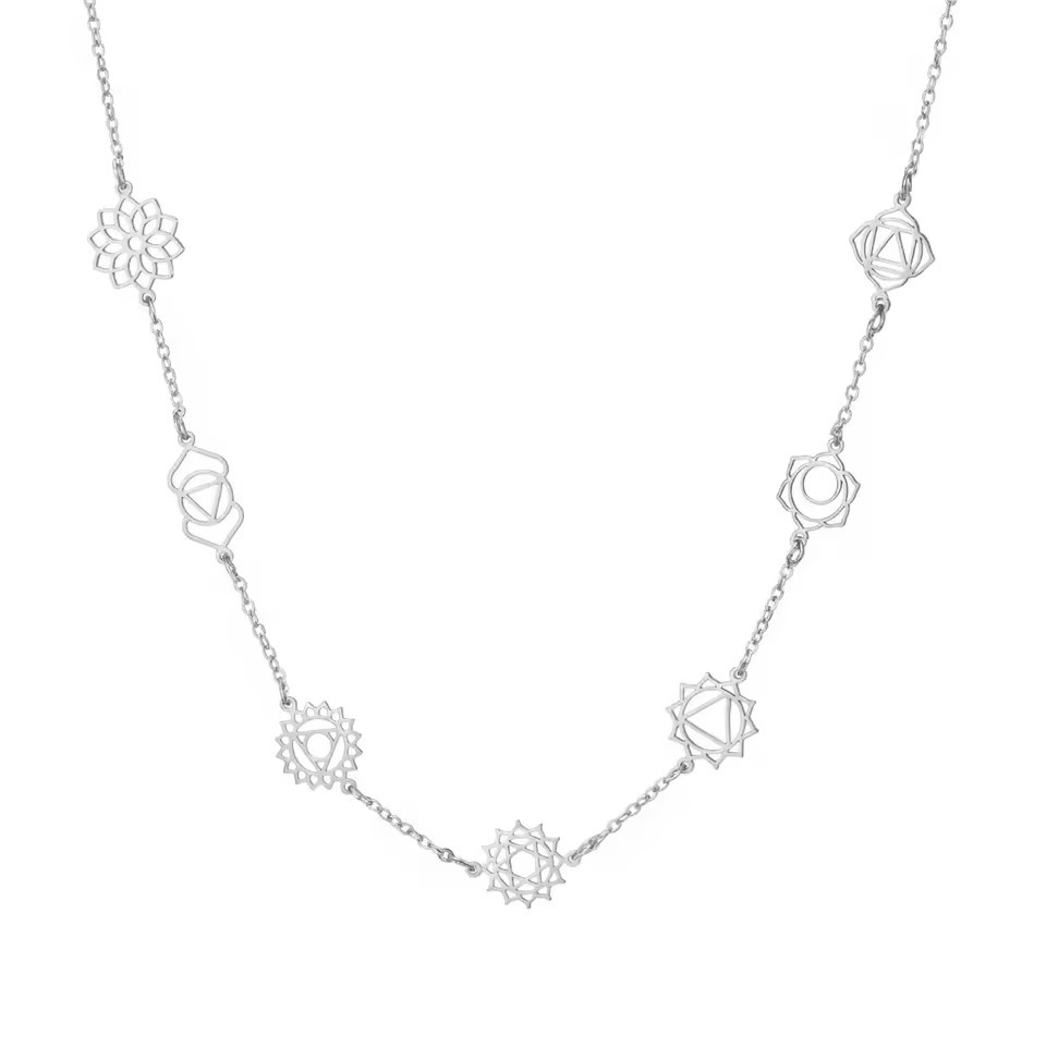 Stainless Steel Hollow Pendant Necklace, picture 2 of 4
