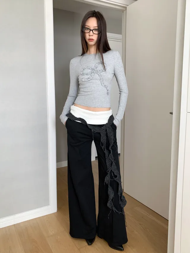 Pleated Figure flattering Long Sleeves That Cinch The Waist And Create A Slimming Silhouette Gray - Shop at LoveMi