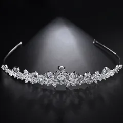 Copper Inlaid Zircon Fashion Temperament Bride Simple Hairband - F17060892 - View 1