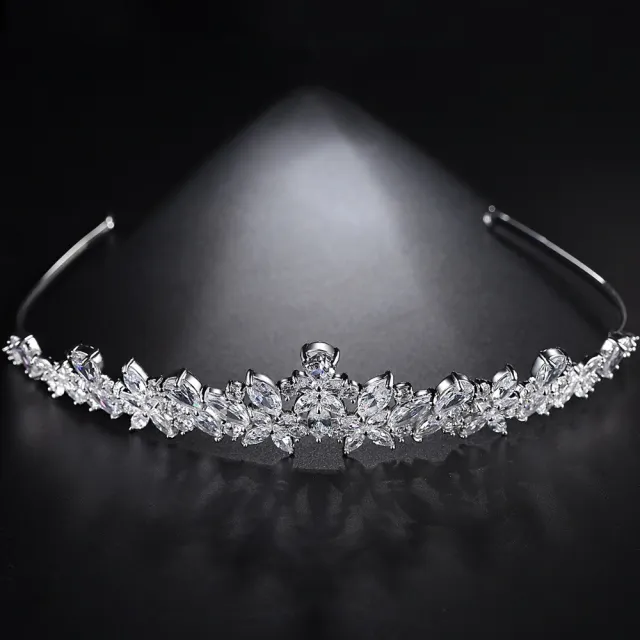 Copper Inlaid Zircon Fashion Temperament Bride Simple Hairband F17060892 - Shop at LoveMi