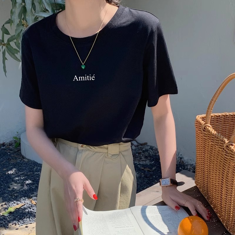 Printed Loose Summer New Short-sleeved T-shirt For Women