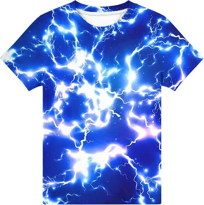 3D-printed Loose-fitting Short-sleeve T-shirt For Layering Or Wearing On Its Own