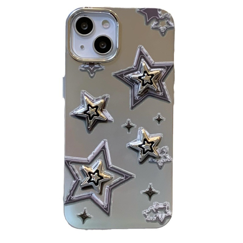 Electroplating Three-dimensional Sweet Cool Star Phone Case - Image 15