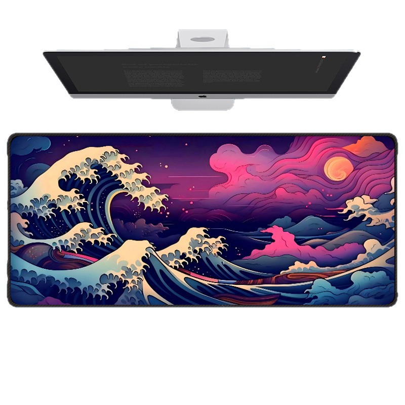 Esports Cartoon Wave-pattern Mouse Pad Anime-style Non-slip Mouse Pad 5